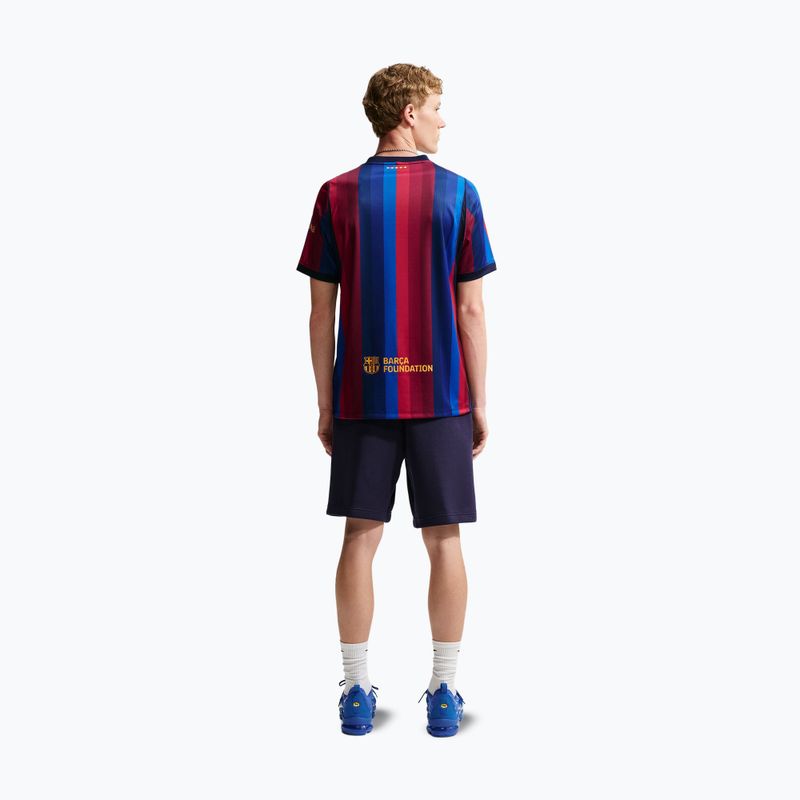 Tricou de fotbal pentru bărbați Nike FC Barcelona Dri-Fit Stadium Home deep garnet/blue void/mineral yellow 3