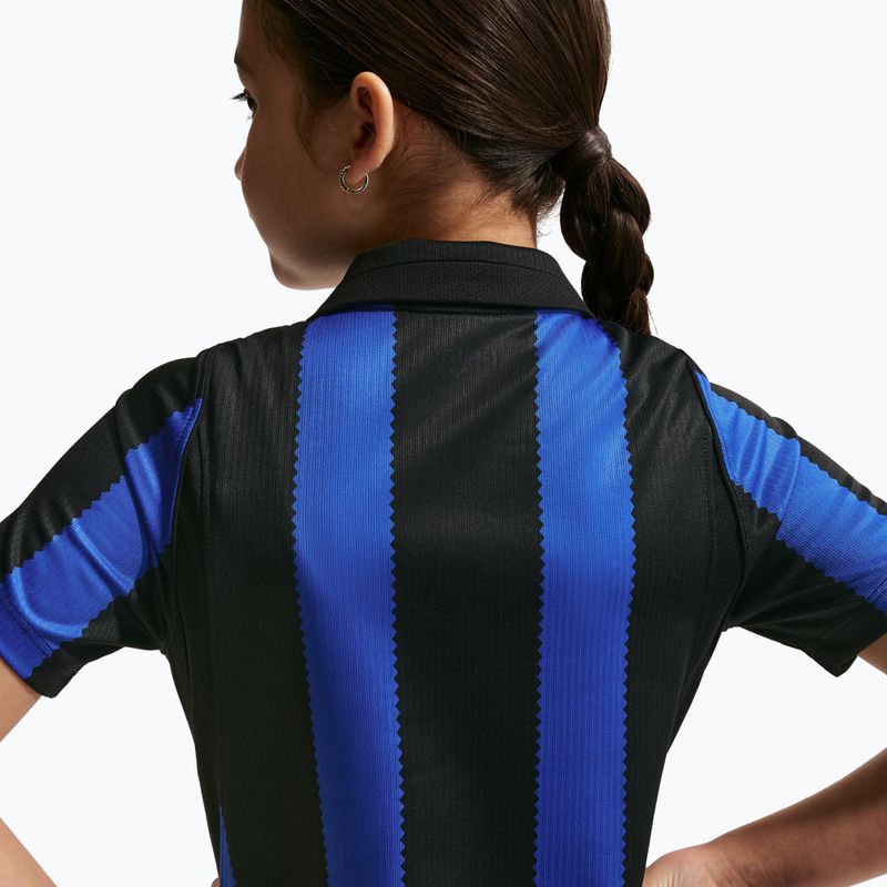 Tricou de fotbal pentru copii Nike Inter Milan Dri-Fit Stadium Home lyon blue/black/university gold 8