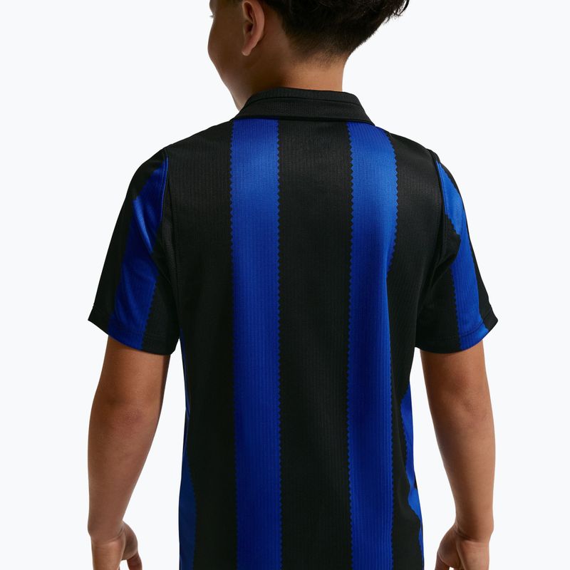 Tricou de fotbal pentru copii Nike Inter Milan Dri-Fit Stadium Home lyon blue/black/university gold 10
