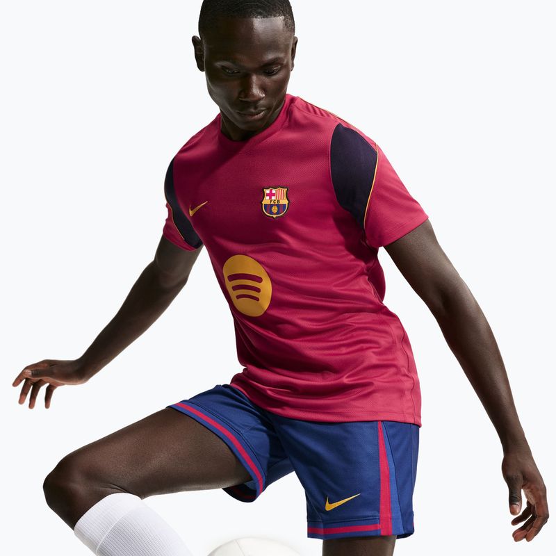Tricou de fotbal pentru bărbați Nike FC Barcelona Strike Soccer Dri-Fit noble red/blackened blue/mineral yellow 4