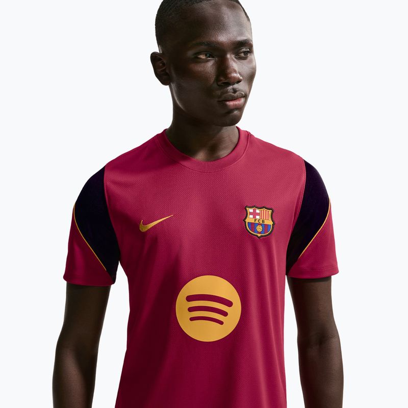 Tricou de fotbal pentru bărbați Nike FC Barcelona Strike Soccer Dri-Fit noble red/blackened blue/mineral yellow 5