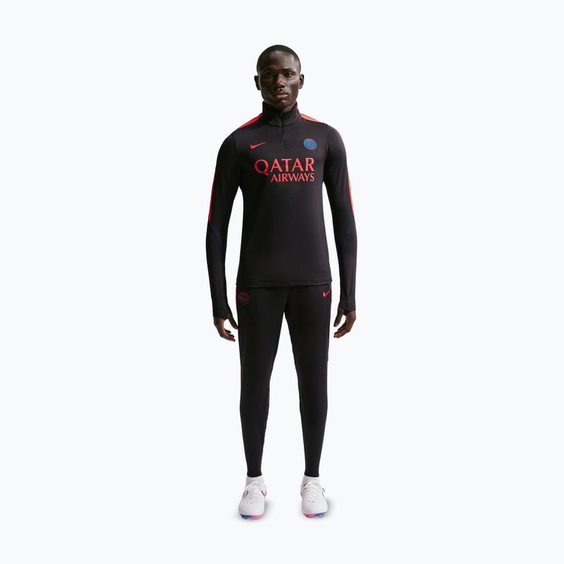 Bluză de fotbal pentru bărbați Nike Paris Saint-Germain Strike Dri-Fit Soccer Knit Drill Top black/global red/global red 2