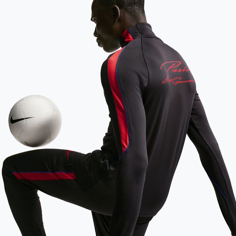 Bluză de fotbal pentru bărbați Nike Paris Saint-Germain Strike Dri-Fit Soccer Knit Drill Top black/global red/global red 6