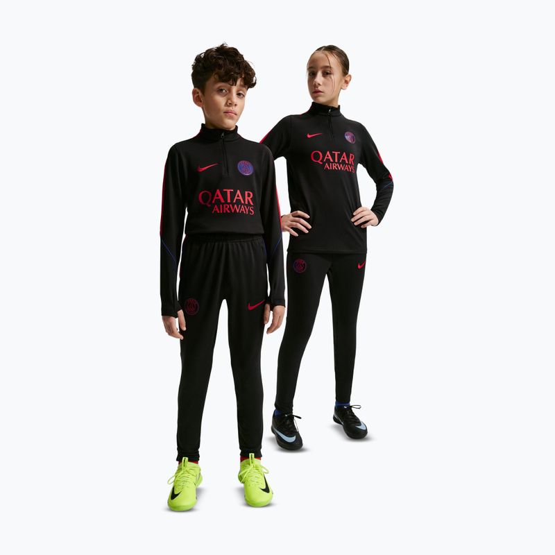 Pantaloni de fotbal pentru copii Nike Paris Saint-Germain Strike Dri-Fit black/global red/global red 2