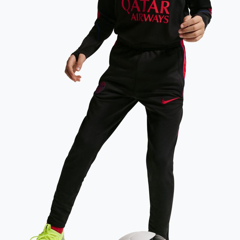 Pantaloni de fotbal pentru copii Nike Paris Saint-Germain Strike Dri-Fit black/global red/global red 6