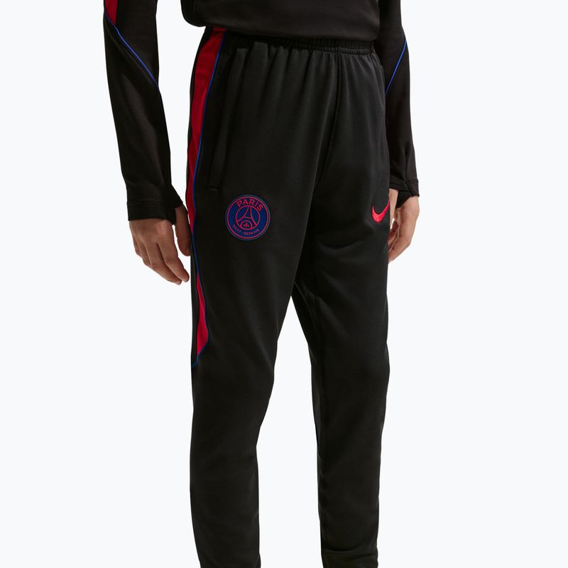 Pantaloni de fotbal pentru copii Nike Paris Saint-Germain Strike Dri-Fit black/global red/global red 7