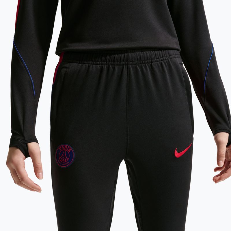 Pantaloni de fotbal pentru copii Nike Paris Saint-Germain Strike Dri-Fit black/global red/global red 8