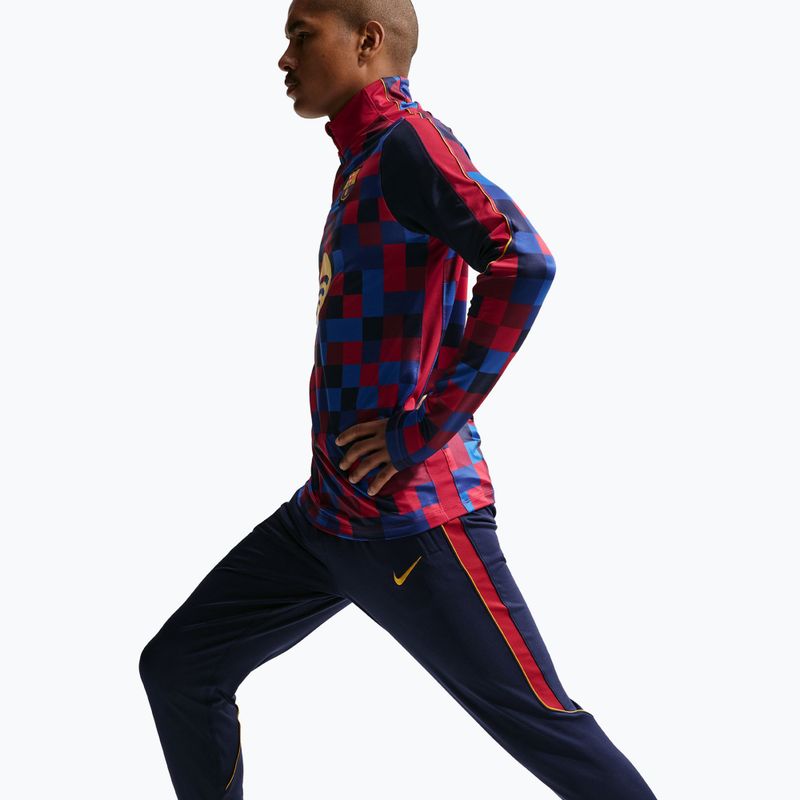Pantaloni de fotbal pentru bărbați Nike FC Barcelona Strike Dri-Fit blackened blue/noble red/yellow 4