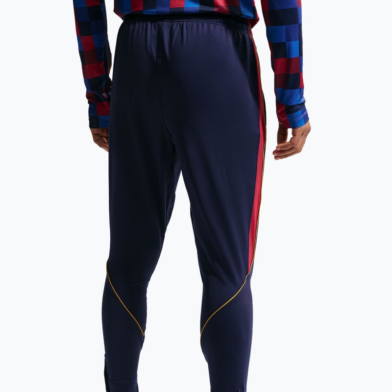 Pantaloni de fotbal pentru bărbați Nike FC Barcelona Strike Dri-Fit blackened blue/noble red/yellow 5