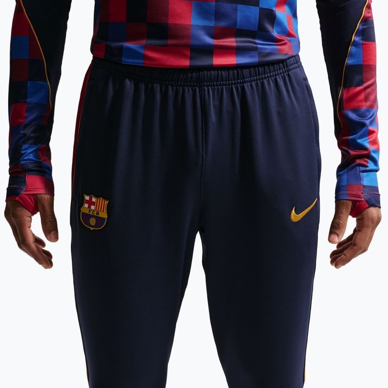 Pantaloni de fotbal pentru bărbați Nike FC Barcelona Strike Dri-Fit blackened blue/noble red/yellow 6