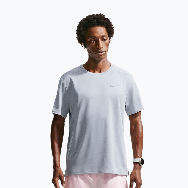 Tricou de alergare pentru bărbați Nike Miler Dri-Fit UV grey fog/particle grey