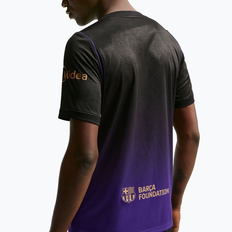 Tricou de fotbal pentru bărbați Nike FC Barcelona 2026/27 Stadium Away field purple/field purple/metallic gold 5
