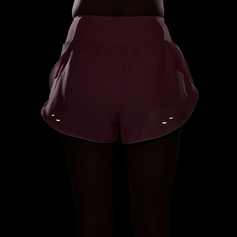 Pantaloni scurți de alergare pentru femei Nike Tempo Swoosh Dri-Fit Mid-Rise Brief-Lined peony/pink foam/white 5