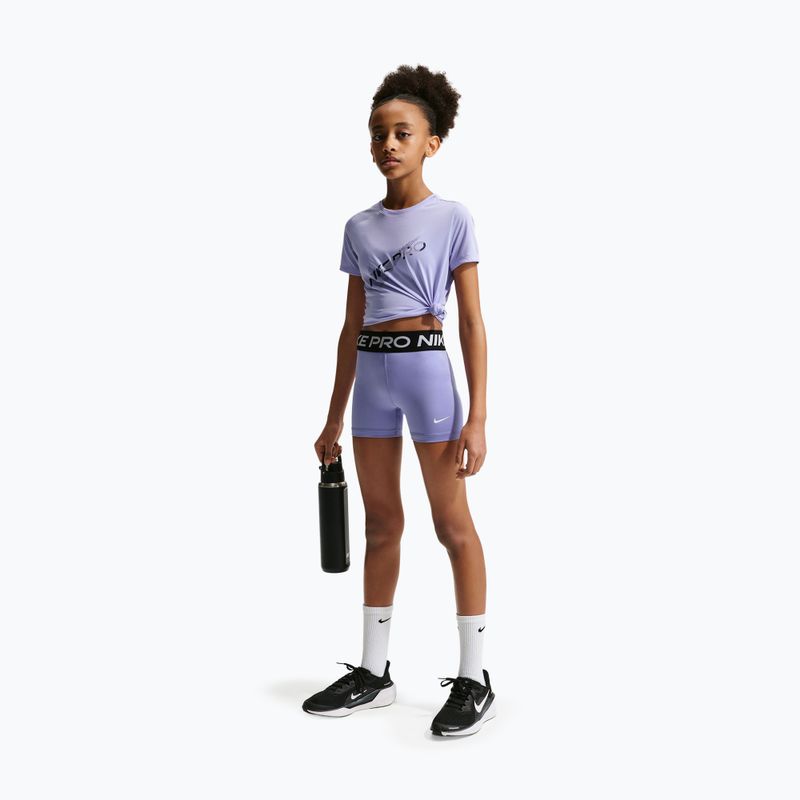 Pantaloni scurți pentru copii Nike Pro light thistle/white 2