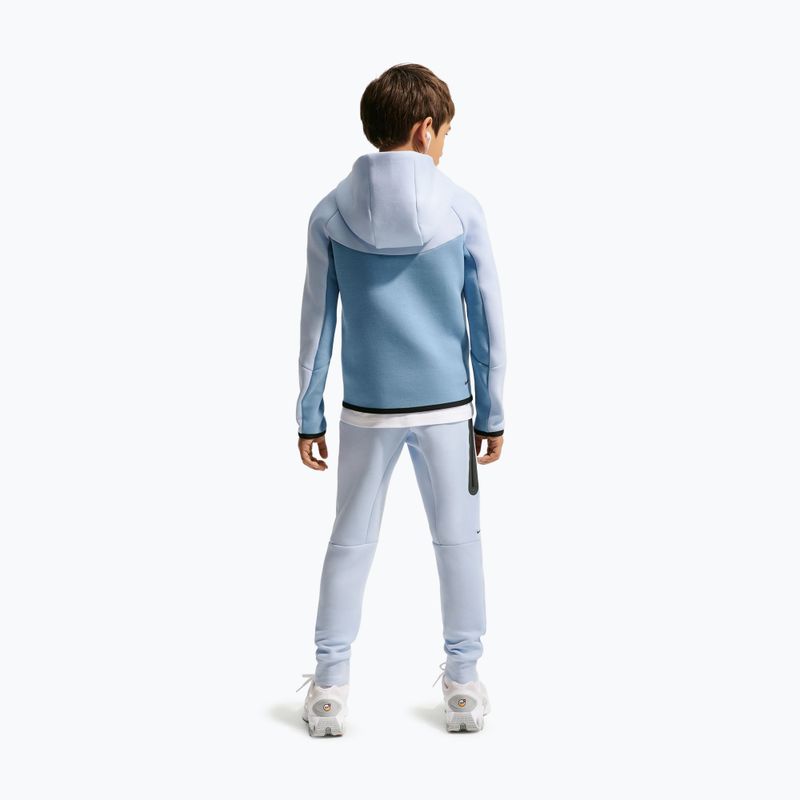 Bluză pentru copii Nike Sportswear Tech Fleece Full Zip hydrogen blue/work blue/black/black 3