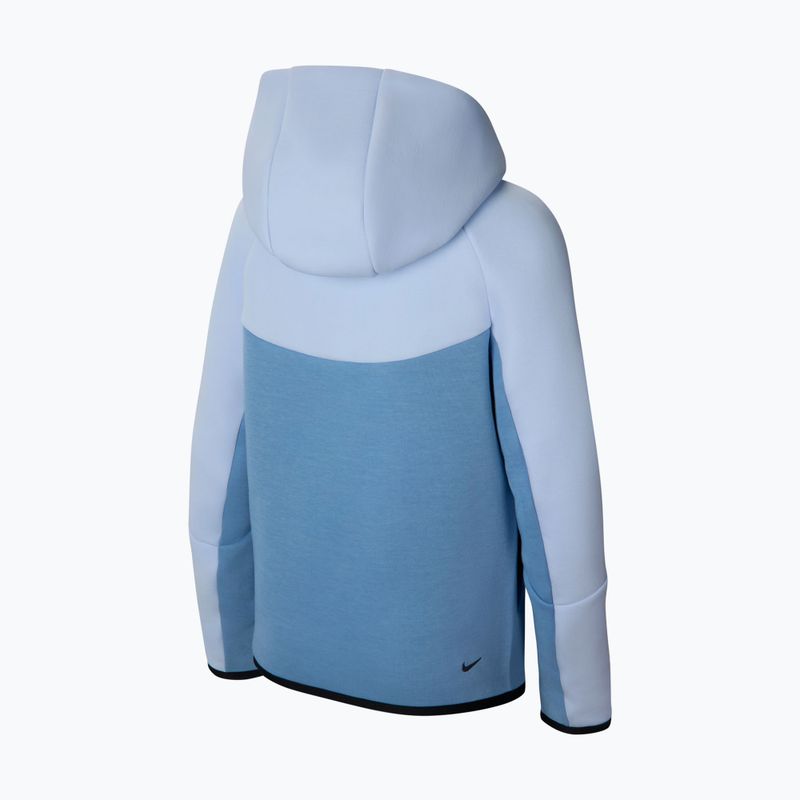Bluză pentru copii Nike Sportswear Tech Fleece Full Zip hydrogen blue/work blue/black/black 8