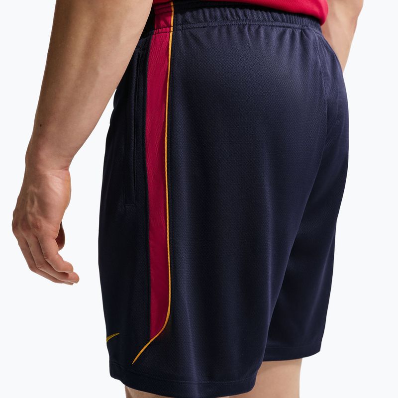 Pantaloni scurți de fotbal pentru bărbați Nike FC Barcelona Strike blackened blue/noble red/mineral yellow 6