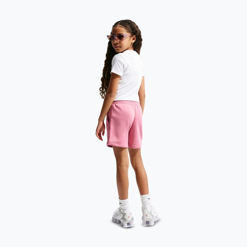 Pantaloni scurți pentru copii Nike Sportswear Club Fleece peony/peony/white 3