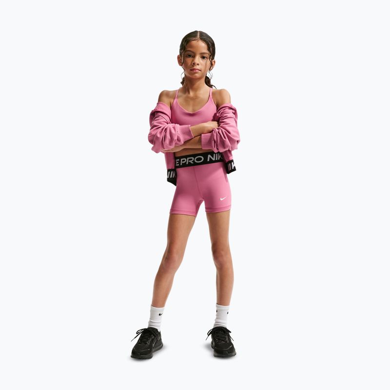 Pantaloni scurți pentru copii Nike Pro peony/white 2