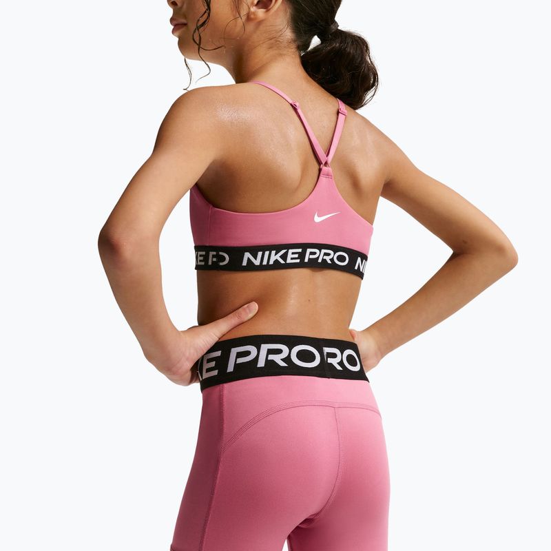 Pantaloni scurți pentru copii Nike Pro peony/white 5