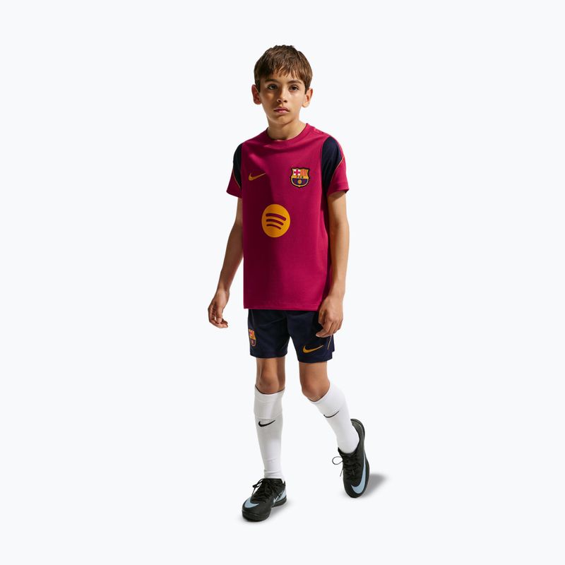 Tricou de fotbal pentru copii Nike FC Barcelona Strike Dri-Fit noble red/blackened blue 2