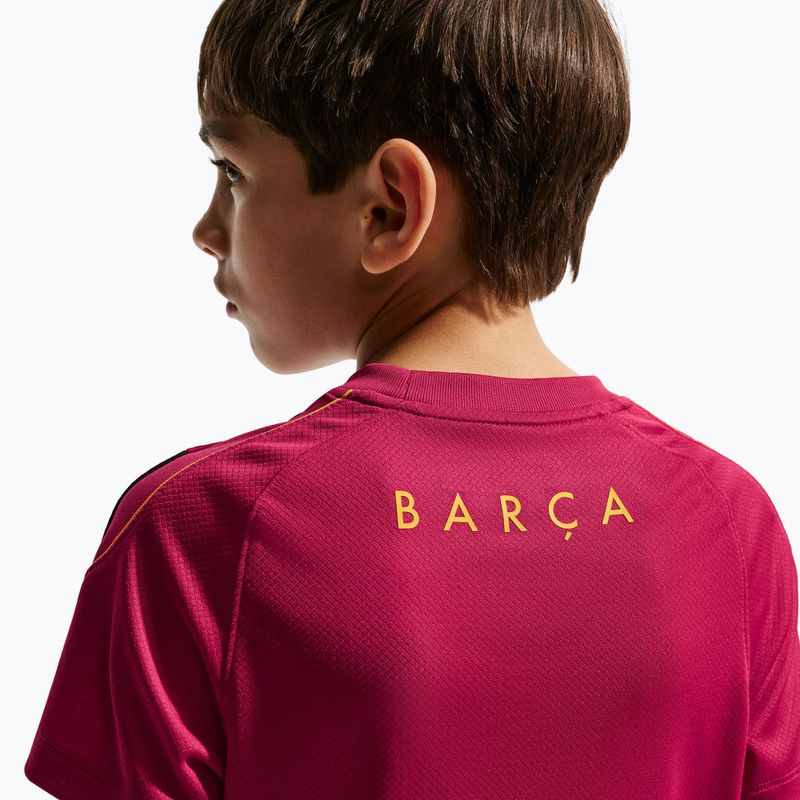 Tricou de fotbal pentru copii Nike FC Barcelona Strike Dri-Fit noble red/blackened blue 5