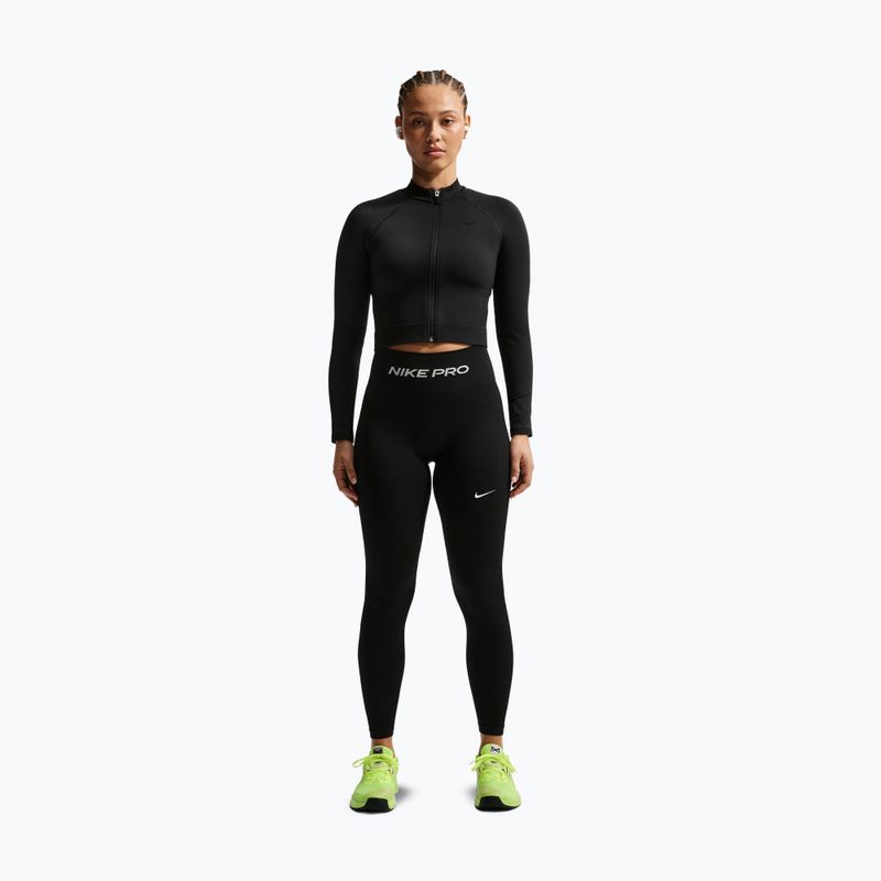 Colanți pentru femei Nike Pro Seamless black/white 2