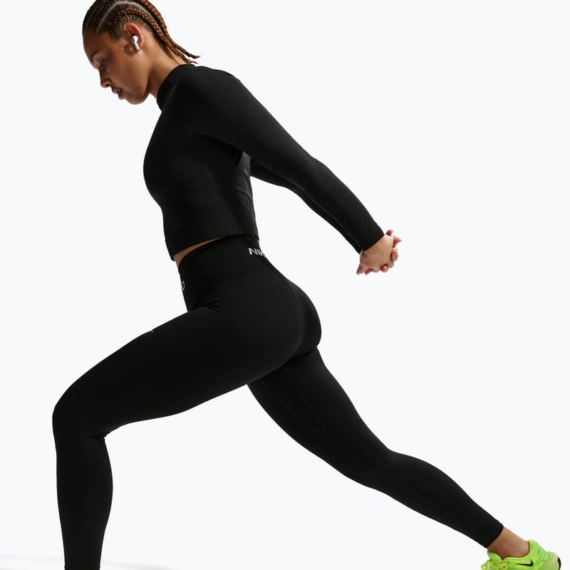 Colanți pentru femei Nike Pro Seamless black/white 5