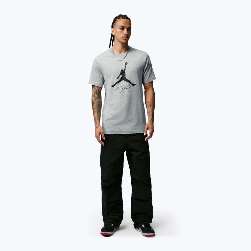 Koszulka męska Nike Jordan Jumpman Flight dark grey heather 2