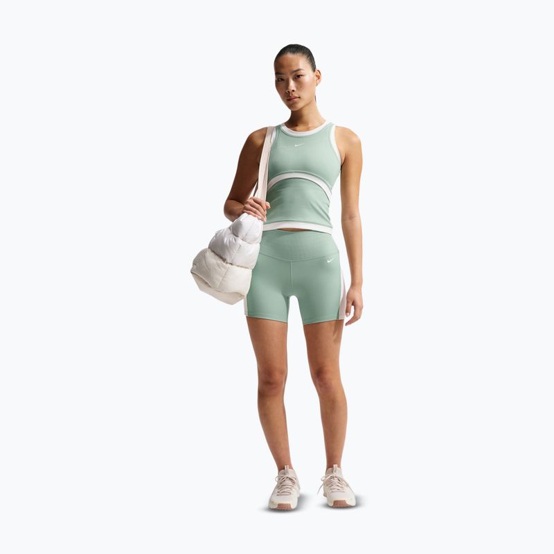 Pantaloni scurți pentru femei Nike One High Waisted Biker 5" steam/white/white 2