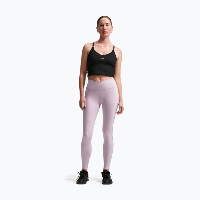 Colanți pentru femei Nike One High-Waisted Seamless platinum violet 2