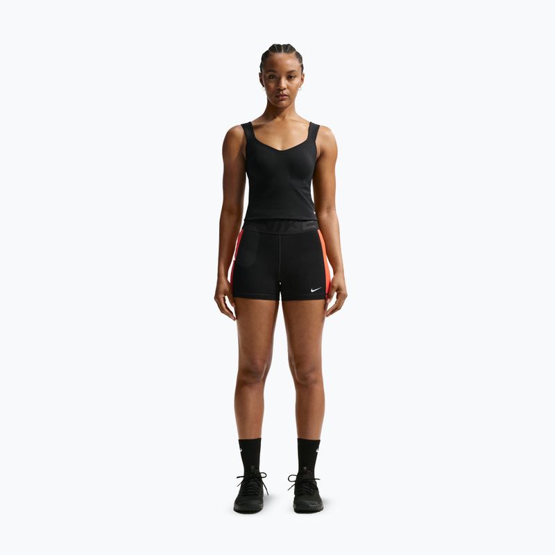 Tricou de antrenament pentru femei Nike Pro Sculpt Medium Support Padded Tank black/white 2