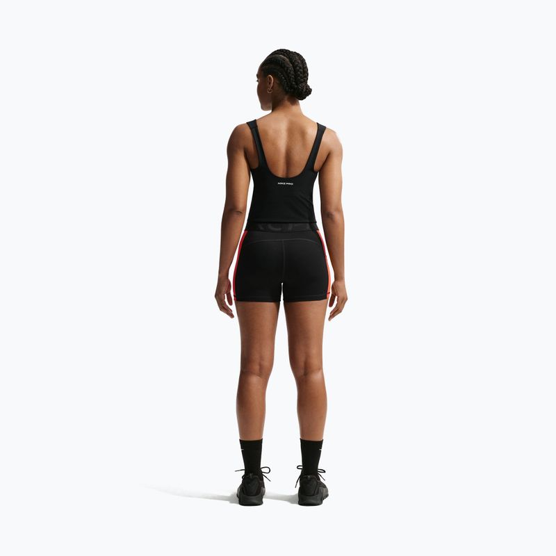 Tricou de antrenament pentru femei Nike Pro Sculpt Medium Support Padded Tank black/white 3
