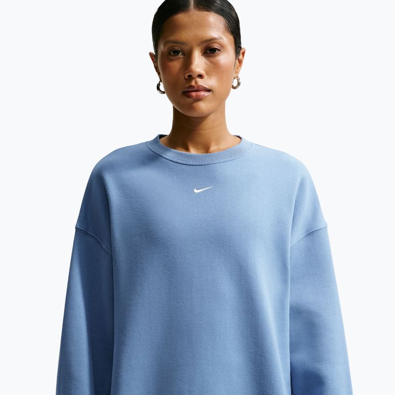 Bluză pentru femei Nike Studio Fleece Medium Weight work blue/sail 5