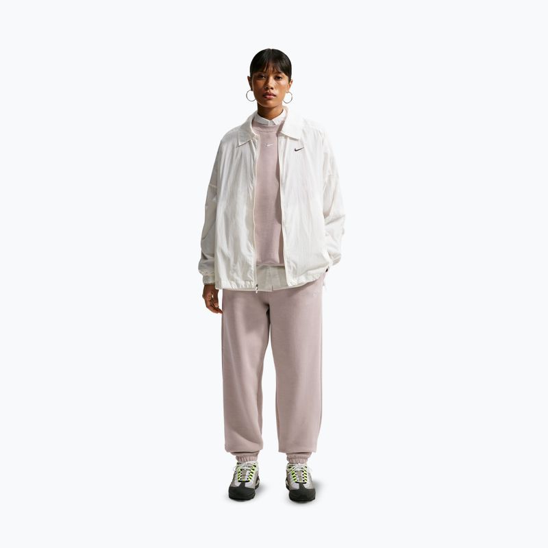 Pantaloni pentru femei Nike Studio Fleece Medium Weight cream Ii/sail 2