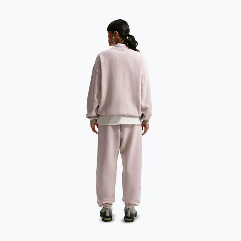 Pantaloni pentru femei Nike Studio Fleece Medium Weight cream Ii/sail 3
