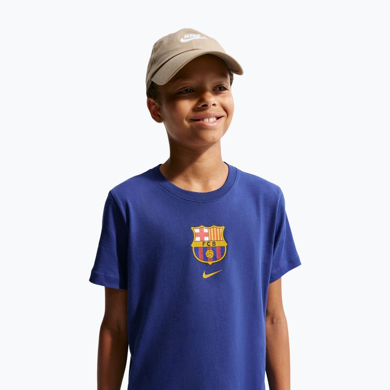 Tricou pentru copii Nike FC Barcelona Soccer deep royal blue 4
