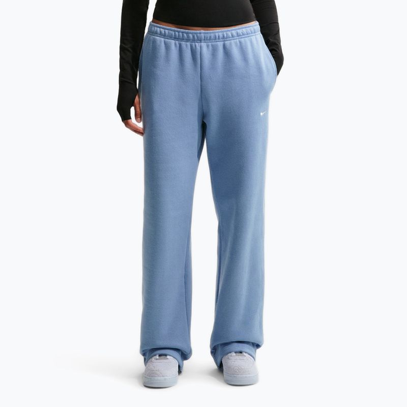 Pantaloni pentru femei Nike Studio Fleece work blue/sail