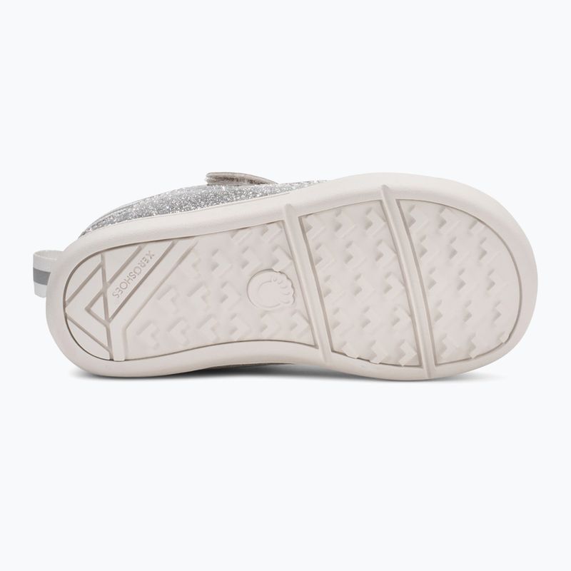 Încălțăminte barefoot pentru copii Xero Shoes Prio silver glitter 5