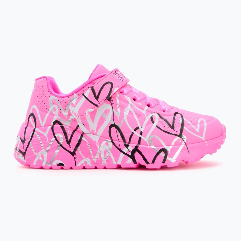 Încălțăminte pentru copii SKECHERS Uno Lite Love Levitate hot pink/multi 2