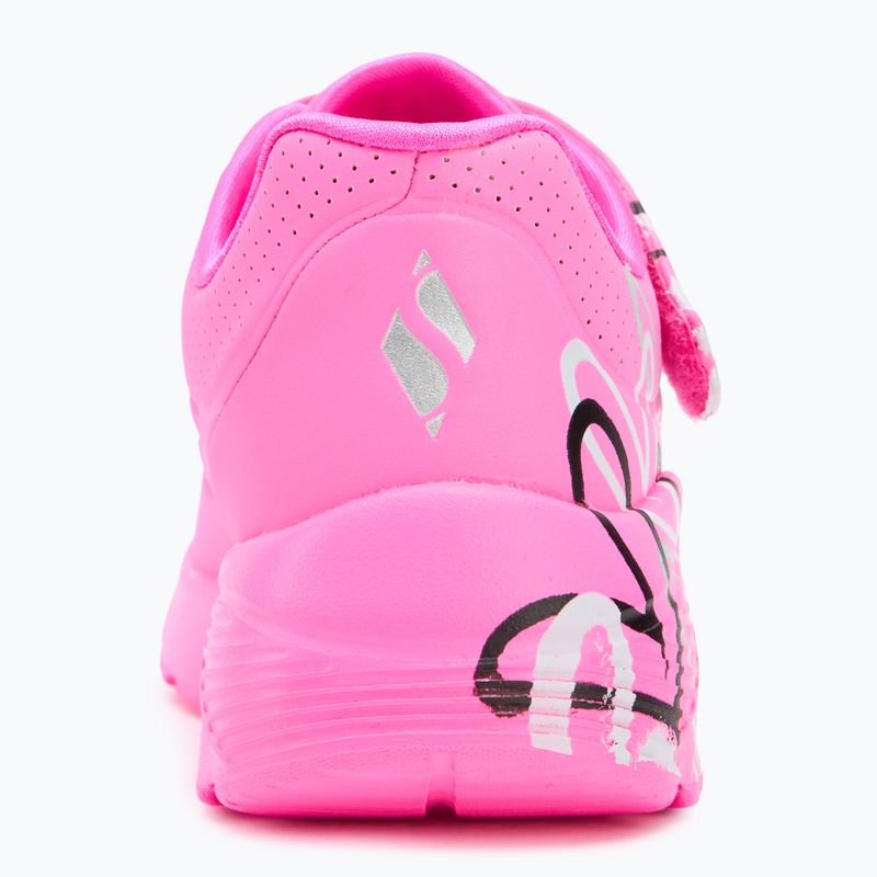 Încălțăminte pentru copii SKECHERS Uno Lite Love Levitate hot pink/multi 6