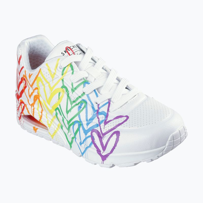 Încălțăminte pentru femei SKECHERS Uno Full Of Love white