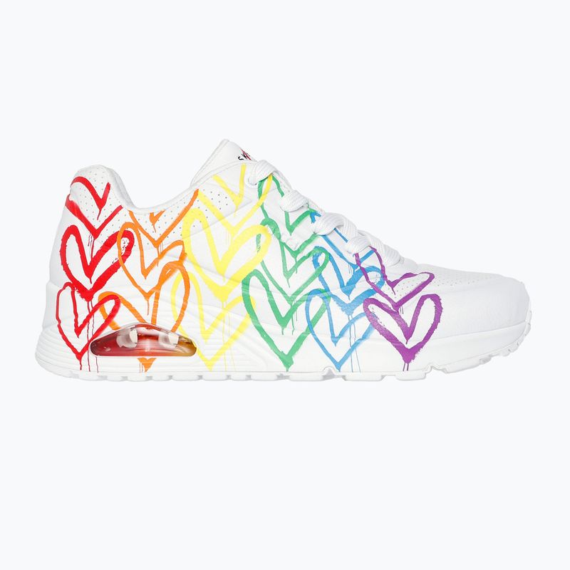 Încălțăminte pentru femei SKECHERS Uno Full Of Love white 2