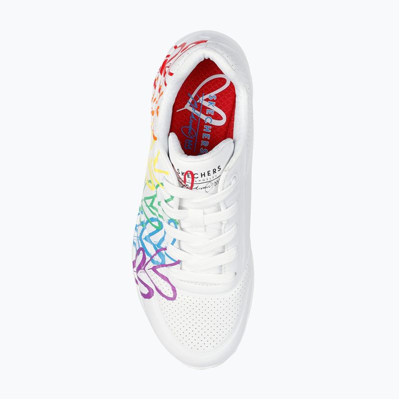 Încălțăminte pentru femei SKECHERS Uno Full Of Love white 5