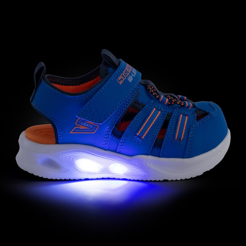 Sandale pentru copii  SKECHERS S-Lights Sola Glow blue/lime 9
