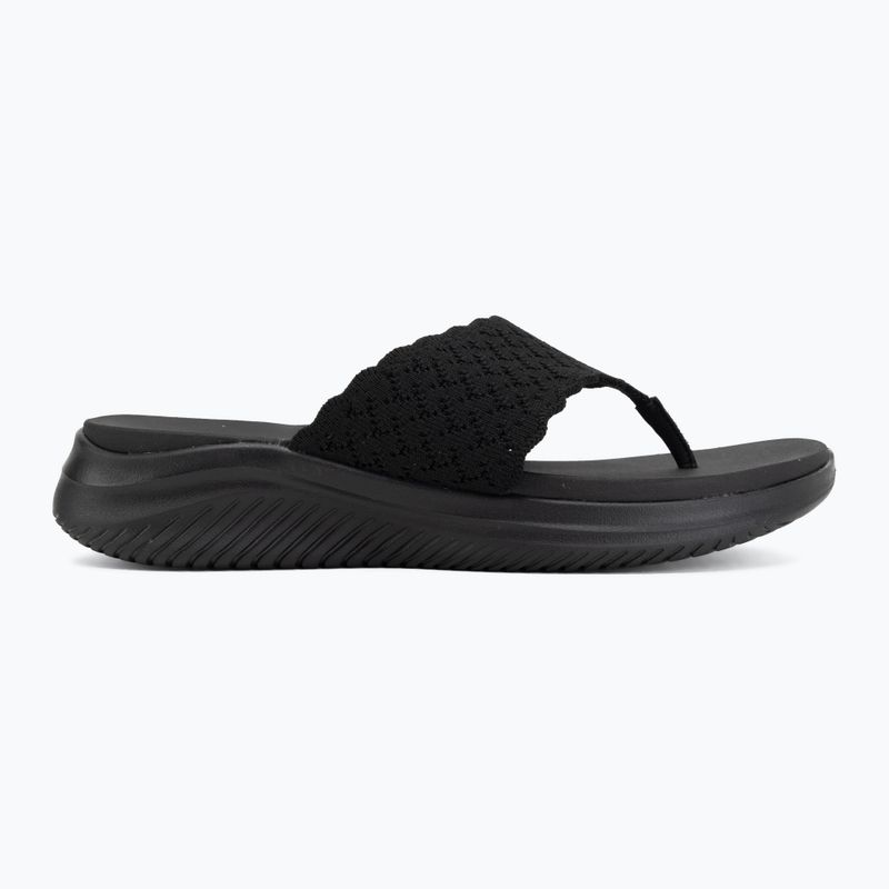 Papuci pentru femei SKECHERS Ultra Flex 3.0 Rhythm Waves black 2