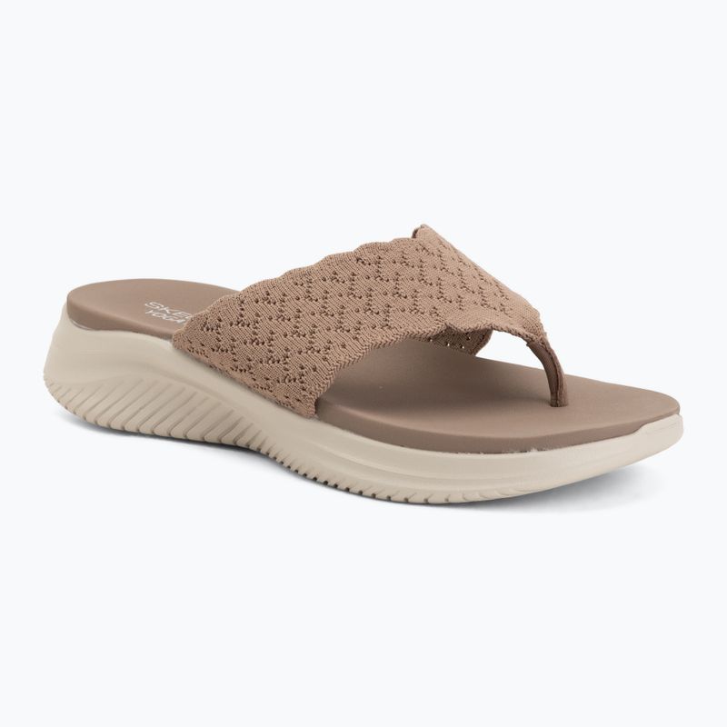 Papuci pentru femei SKECHERS Ultra Flex 3.0 Rhythm Waves brown