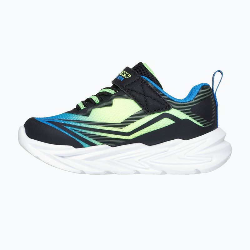 Încălțăminte pentru copii SKECHERS Flex-Glow Ultra negru/albastru/lămâie 3