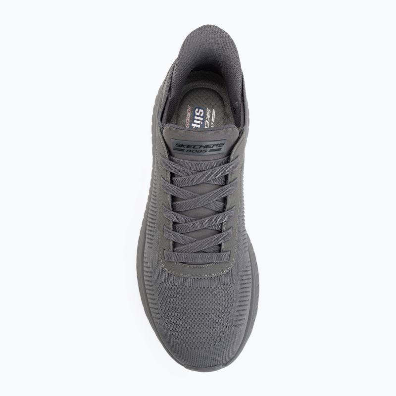 Încălțăminte pentru bărbați SKECHERS Bobs Squad Chaos Solid Step gray 5