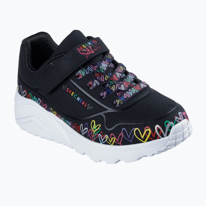Pantofi pentru copii SKECHERS Uno Lite Heart Craze negru/multicolor 8